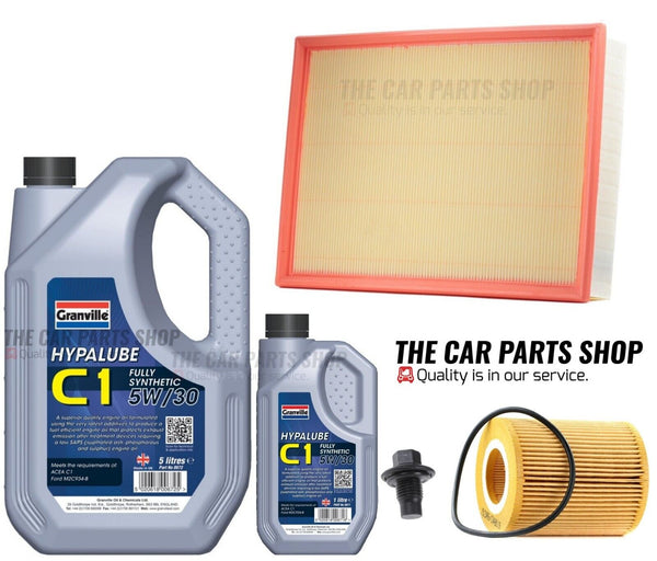 FOR LAND ROVER DISCOVERY 3.0 TD MK4 SERVICE KIT OIL AIR FILTER & 6L 5W30 C1 OIL