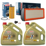 PREMIUM BOSCH FILTER SERVICE KIT FOR BMW X5 XDRIVE40D F15 (2 X 4L CASTROL PACK)