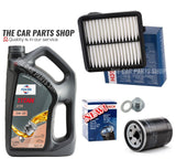 5L FUCHS, AIR OIL BOSCH SERVICE KIT TO FIT HONDA JAZZ 1.3 I-VTEC MK3 PETROL