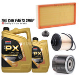 SERVICE KIT FOR PEUGEOT EXPERT 2.0 HDI SMALL VAN 6L 0W30 AND 3 FILTERS SUMP PLUG