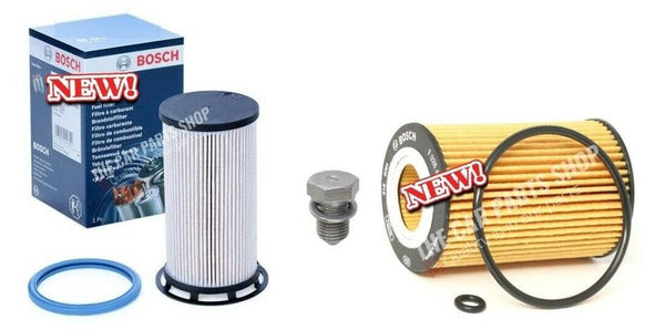 FOR VW GOLF 1.6 TDI MK7 BOSCH FUEL FILTER & BOSCH OIL FILTER SERVICE KIT SUMP PL