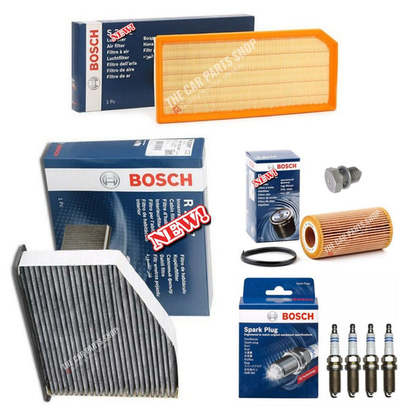 FOR VW GOLF GTI MK5 BOSCH FILTER SERVICE KIT WITH BOSCH SPARK PLUGS X 4