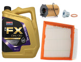 FOR FORD FIESTA 1.5 TDCI MK7 B299 SERVICE KIT 5L 0W30 AND AIR OIL FILTER PLUG