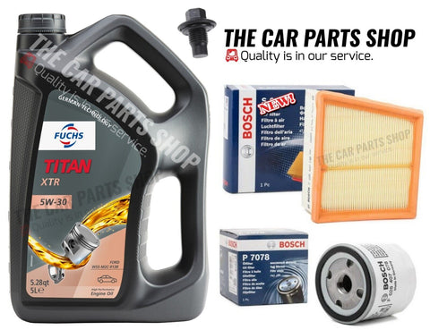 TO FIT FORD FIESTA 1.2 PETROL MK7 BOSCH SERVICE KIT 5L FUCHS XTR BOSCH FILTERS