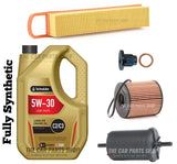 FOR PEUGEOT 207 1.4 1.6 PETROL SERVICE KIT 5L OIL & AIR OIL FUEL FILTER KIT