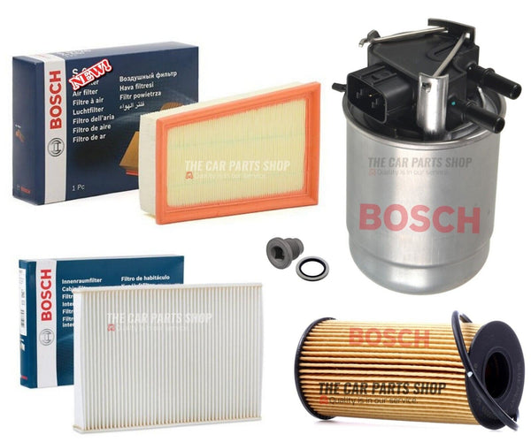 FOR NISSAN QASHQAI +2 1.6 DCI J10 COMPLETE SERVICE FILTER KIT BOSCH FILTERS NEW