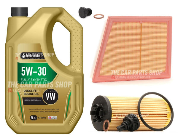 SERVICE KIT FOR BMW X1 2.0 SDRIVE18D XLINE 5L 5W30 & AIR OIL FILTER SUMP PLUG