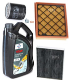 SERVICE KIT FOR FORD MONDEO 1.6 TDCI MK5 5L 0W30 & AIR OIL CABIN PLUG