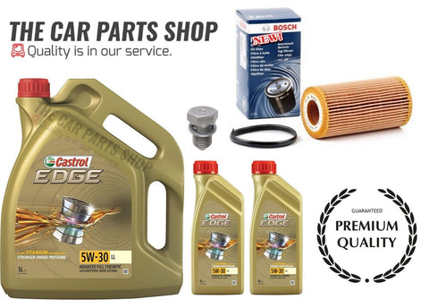 BOSCH SERVICE KIT FOR AUDI RS3 2.5 TFSI 8V BOSCH OIL FILTER AND 7L CASTROL EDGE
