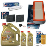 FOR BMW 330D 3.0 M-SPORT F30 FULL BOSCH SERVICE KIT WITH 7L CASTROL EDGE 5W30