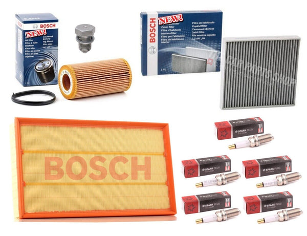 FOR AUDI RS3 2.5 TFSI 8V BOSCH SERVICE FILTER KIT COMPLETE KIT WITH PLUGS X 5