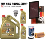 FOR AUDI RS3 2.5 TFSI 8V 7L CASTROL SERVICE KIT K & N AIR PERFORMANCE BOSCH OIL