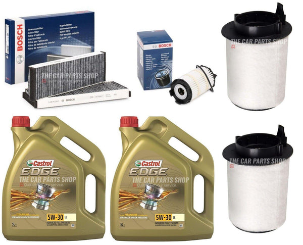 FOR AUDI R8 4.2 FSI QUATTRO SERVICE KIT 10L CASTROL & 3 NEW PREMIUM FILTERS