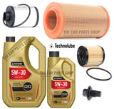 FITS PEUGEOT BOXER 335 L3 LWB SERVICE KIT 6L 5W30 & AIR OIL FUEL FILTER KIT