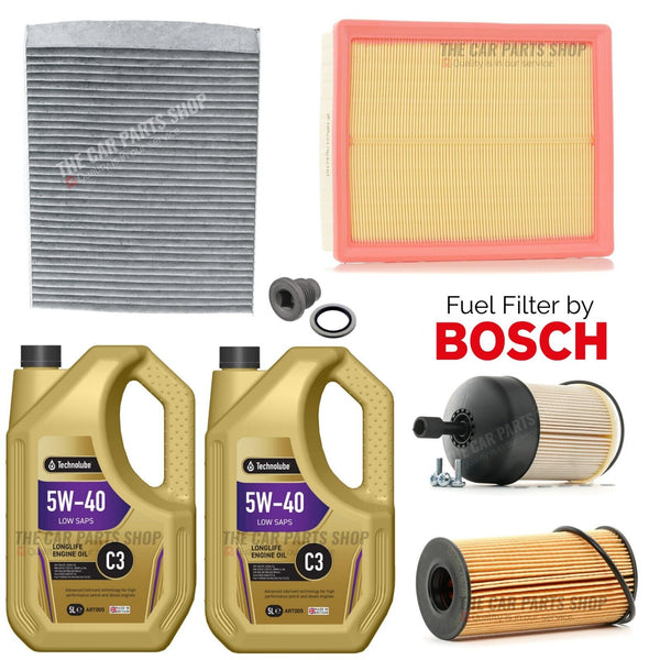FULL SERVICE KIT FOR VAUXHALL VIVARO 2900 1.6 CDTI E6 WITH 10L 5W40 OIL