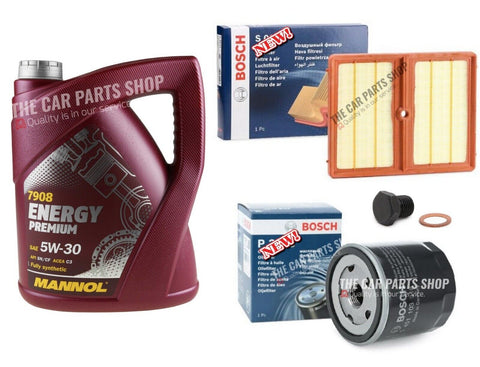 5L MANNOL & OIL AIR BOSCH SERVICE KIT FOR VW POLO MK5 1.0 TSI 2014-2022
