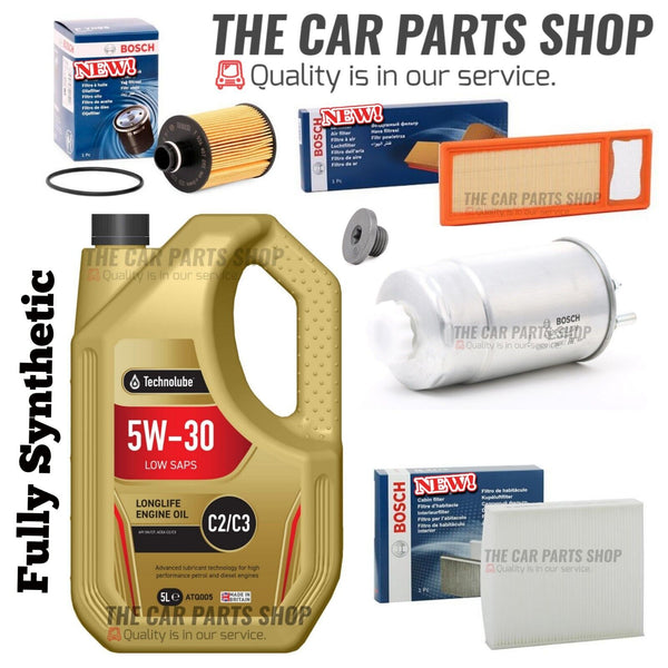FULL BOSCH SERVICE KIT FOR FIAT DOBLO 1.3 JTD MULTIJET MK2