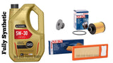 FOR FIAT DOBLO 1.3 JTD MULTIJET MK2 BOSCH SERVICE KIT OIL & AIR FILTER & 5W30 5L