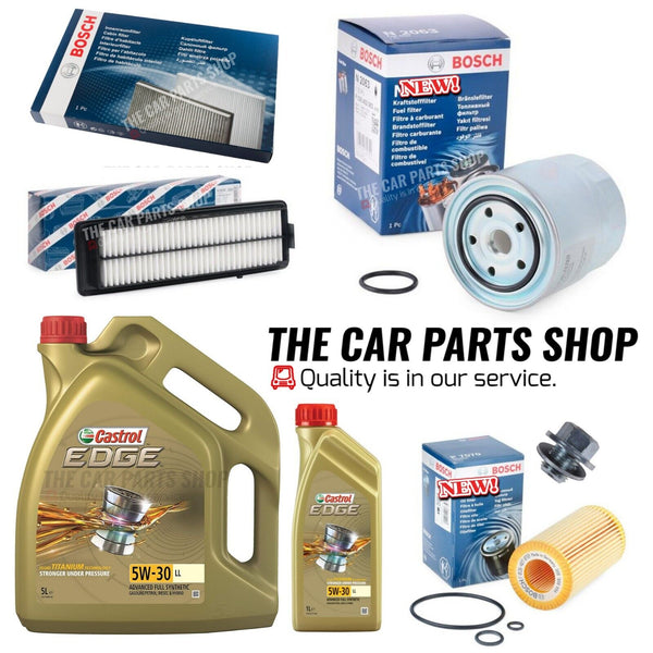 FITS HONDA ACCORD 2.2 CTDI BOSCH SERVICE KIT WITH 6 LITRES CASTROL EDGE 5W30 OIL