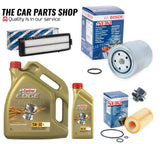 FITS HONDA ACCORD 2.2 CTDI SERVICE KIT BOSCH FUEL OIL AIR AND 6L CASTROL 5W30