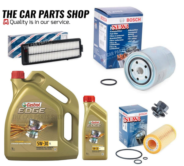 FITS HONDA ACCORD 2.2 CTDI SERVICE KIT BOSCH FUEL OIL AIR AND 6L CASTROL 5W30