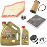FOR MERCEDES A180D W177 1.5 FULL SERVICE KIT WITH 6L CASTROL EDGE LL 5W30