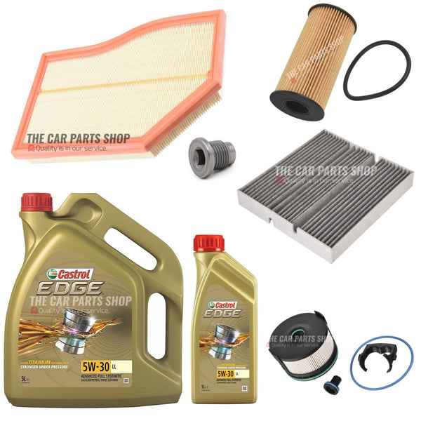 FOR MERCEDES A180D W177 1.5 FULL SERVICE KIT WITH 6L CASTROL EDGE LL 5W30