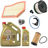 FOR MERCEDES A180D W177 1.5 SERVICE KIT FUEL OIL AIR FILTER & CASTROL 5W30 6L