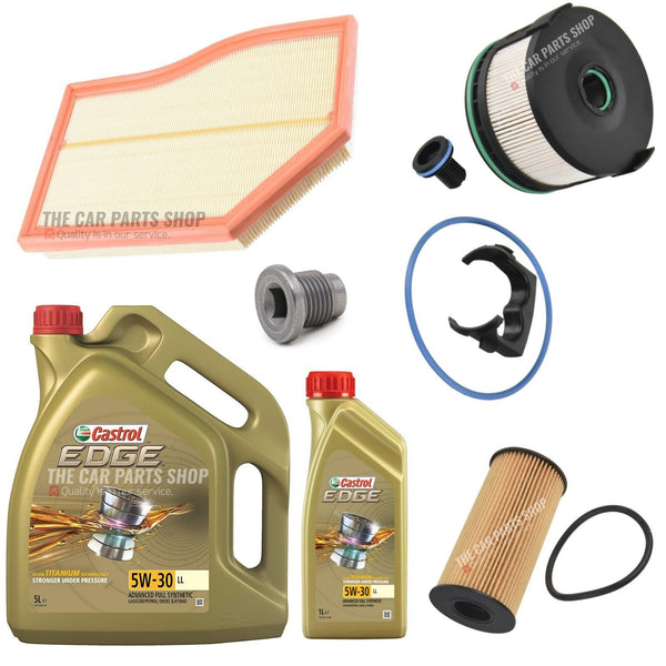 FOR MERCEDES A180D W177 1.5 SERVICE KIT FUEL OIL AIR FILTER & CASTROL 5W30 6L