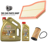FOR MERCEDES A180D W177 1.5 SERVICE KIT NEW OIL & AIR FILTER WITH CASTROL 6 LTRS