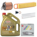 FOR MINI COOPER 1.6 PETROL 06-14 COMPLETE SERVICE KIT WITH 4 IRIDIUM SPARK PLUGS