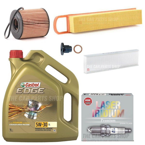 FOR MINI COOPER 1.6 PETROL 06-14 COMPLETE SERVICE KIT WITH 4 IRIDIUM SPARK PLUGS