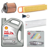 FOR MINI COOPER 1.6 PETROL 06-14 SERVICE KIT FILTERS NGK PLUGS & SHELL HELIX HX8