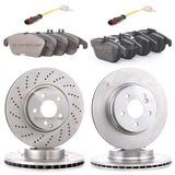 FOR MERCEDES E-CLASS E250 CDI FRONT REAR BRAKE DISCS & BRAKE PADS
