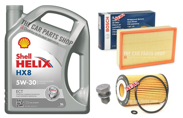 BOSCH SERVICE KIT FOR AUDI A3 2.0 TDI 2012+ BOSCH AIR OIL FILTER & SHELL HELIX