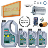 FITS RENUALT MEGANE GT LINE 2.0 DCI BOSCH SERVICE KIT FUEL OIL AIR + 5W30 OIL 8L