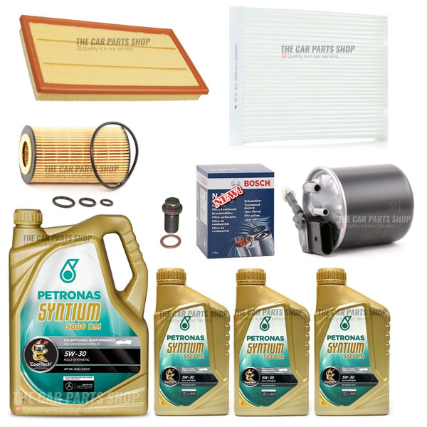 FOR MERCEDES 314 CDI VS30 FULL SERVICE KIT WITH 8L PETRONAS LONGLIFE 5W30 OIL
