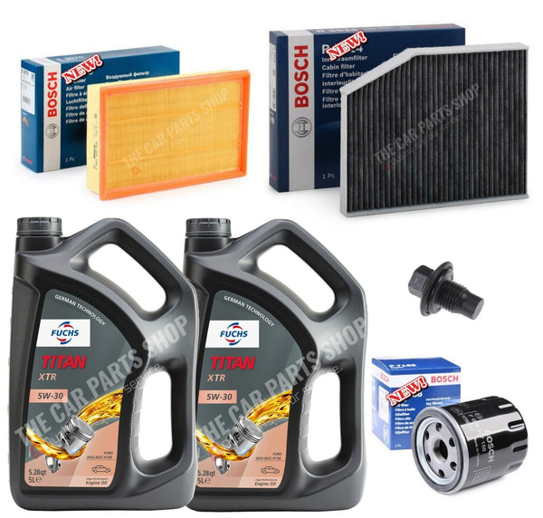 BOSCH SERVICE KIT FOR FORD TRANSIT 350 2.2 TDCI MK8 10L 5W30 & AIR OIL CABIN KIT