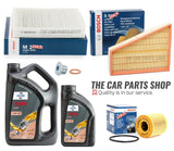 FITS FORD GALAXY 2.0 TDCI MK3 BOSCH SERVICE KIT AIR OIL CABIN & 6L FUCHS 5W30