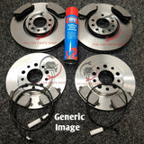 FOR BMW 3 SERIES 330D E93 FRONT & REAR BRAKE DISCS & PADS & SENSORS PACKAGE