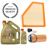 FOR BMW 320D M SPORT G20 SERVICE KIT CASTROL EDGE 6L & AIR OIL FILTER + PLUG