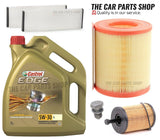 FOR AUDI A6 AVANT 2.0 TDI 2005-2011 SERVICE KIT 5L CASTROL & 3 NEW FILTERS PACK