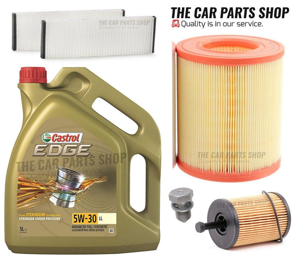 FOR AUDI A6 AVANT 2.0 TDI 2005-2011 SERVICE KIT 5L CASTROL & 3 NEW FILTERS PACK