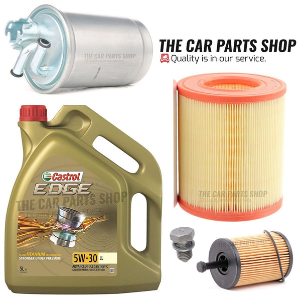 FOR AUDI A6 AVANT 2.0 TDI 2005-2011 SERVICE KIT FUEL OIL AIR & CASTROL 5L 5W30