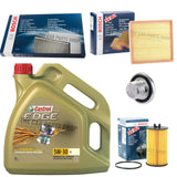 FULL BOSCH SERVICE KIT WITH CASTROL EDGE 4L TO FIT VAUXHALL CORSA D 1.2 10-15