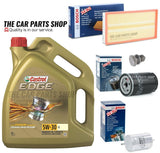 FOR AUDI TT 1.8 PETROL 00-05 BOSCH SERVICE KIT FUEL OIL AIR BOSCH & CASTROL 5L