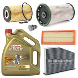 FOR VW TIGUAN 2.0 TDI 5N 2007-18 FULL SERVICE PACK WITH 5L CASTROL EDGE LL 5W30