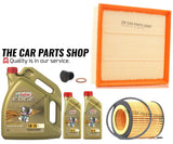 FOR BMW 1 SERIES M135i PETROL F21 SERVICE KIT NEW AIR & OIL FILTER + 7L CASTROL