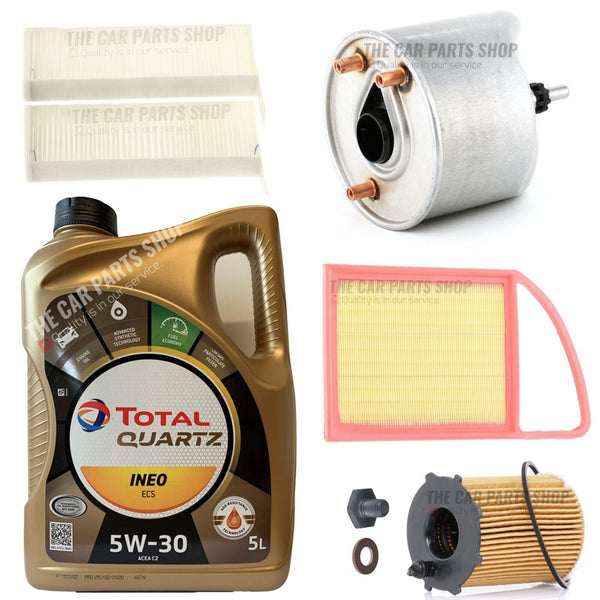 FOR PEUGEOT 2008 1.6 e-HDI SERVICE KIT COMPLETE WITH 5L TOTAL QUARTZ 5W30