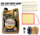 FOR PEUGEOT 2008 1.6 e-HDI SERVICE KIT 5L TOTAL 5W30 & AIR OIL CABIN PACKAGE